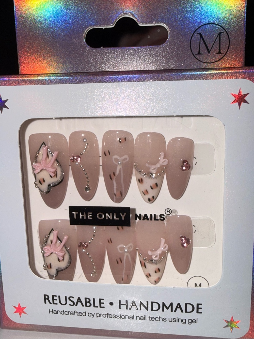 The Only Nails Reusable Handmade Pink Nude Press-On Nail Set